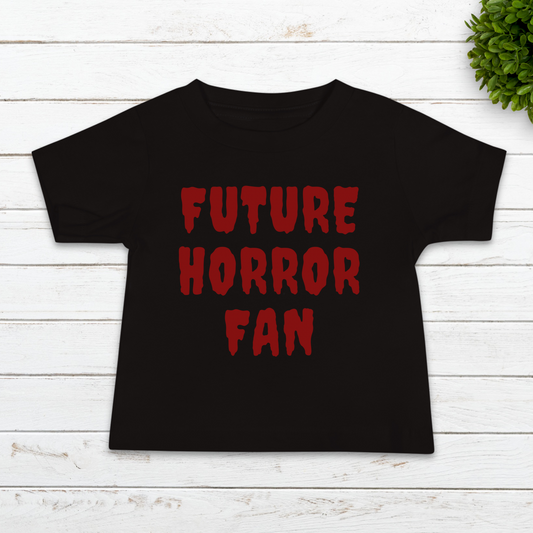 FUTURE HORROR FAN BABY TEE SHIRT IN BLACK - BAT BABIES