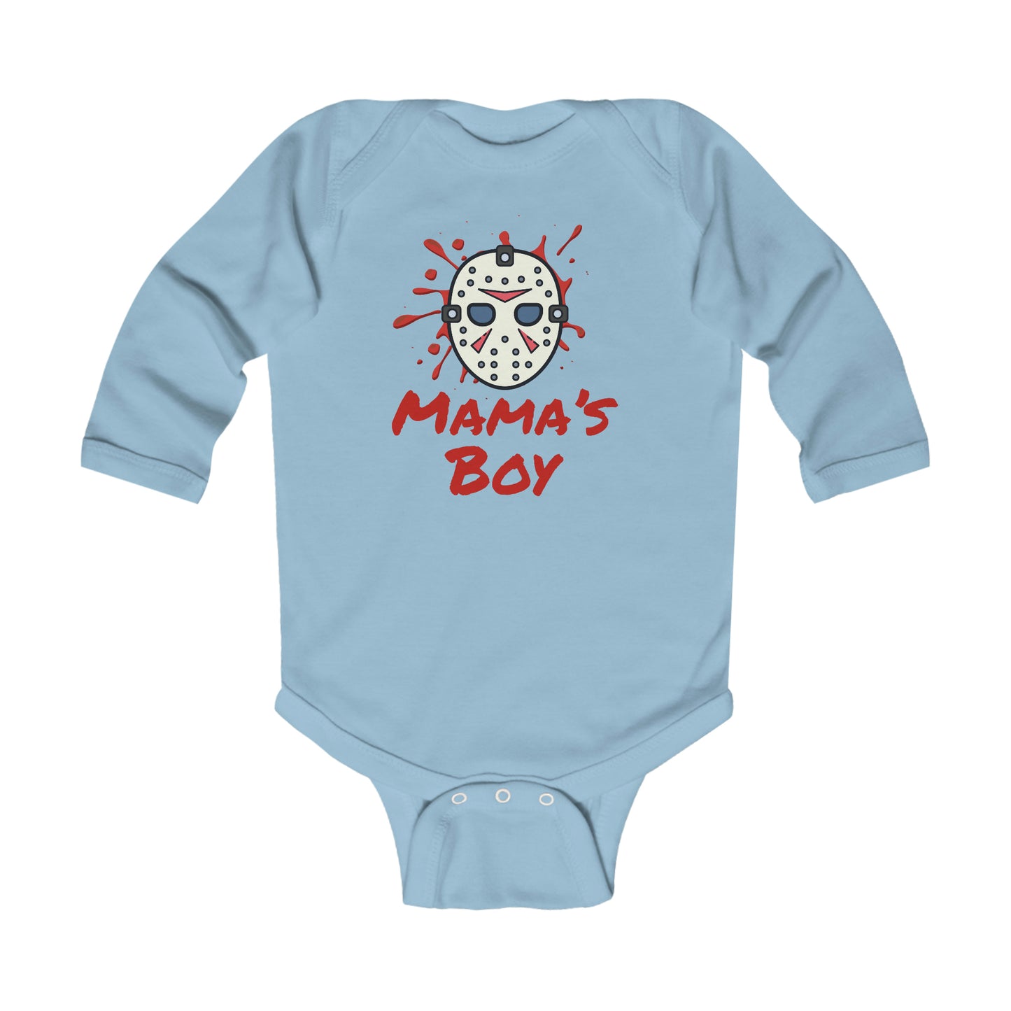 MAMA’S BOY BABY BODYSUIT LONG SLEEVE - BAT BABIES