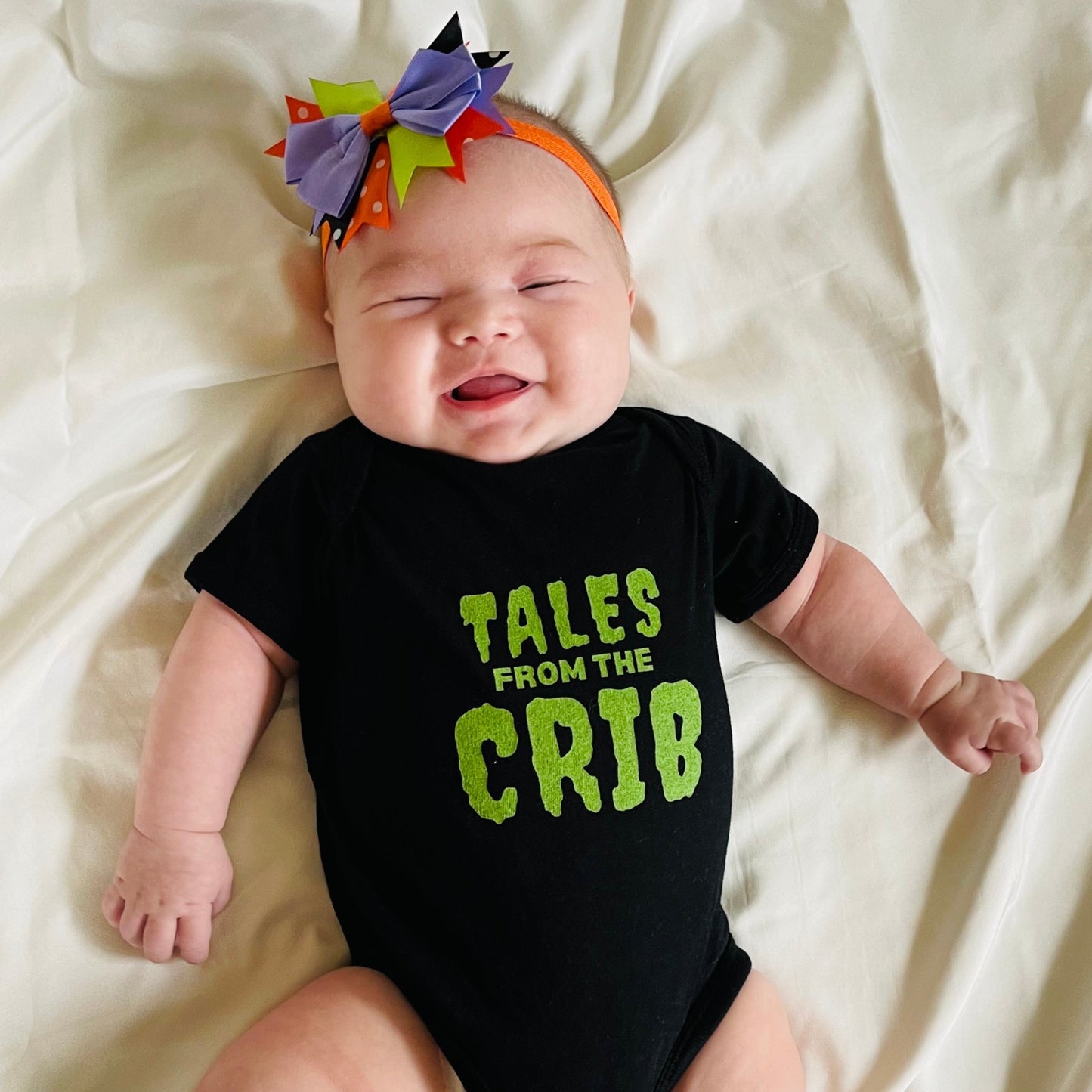 TALES FROM THE CRIB BABY BODYSUIT IN BLACK - BAT BABIES