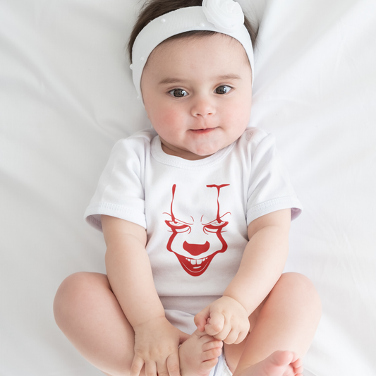 IT INSPIRED HORROR BABY ONESIE® IN WHITE - BAT BABIES