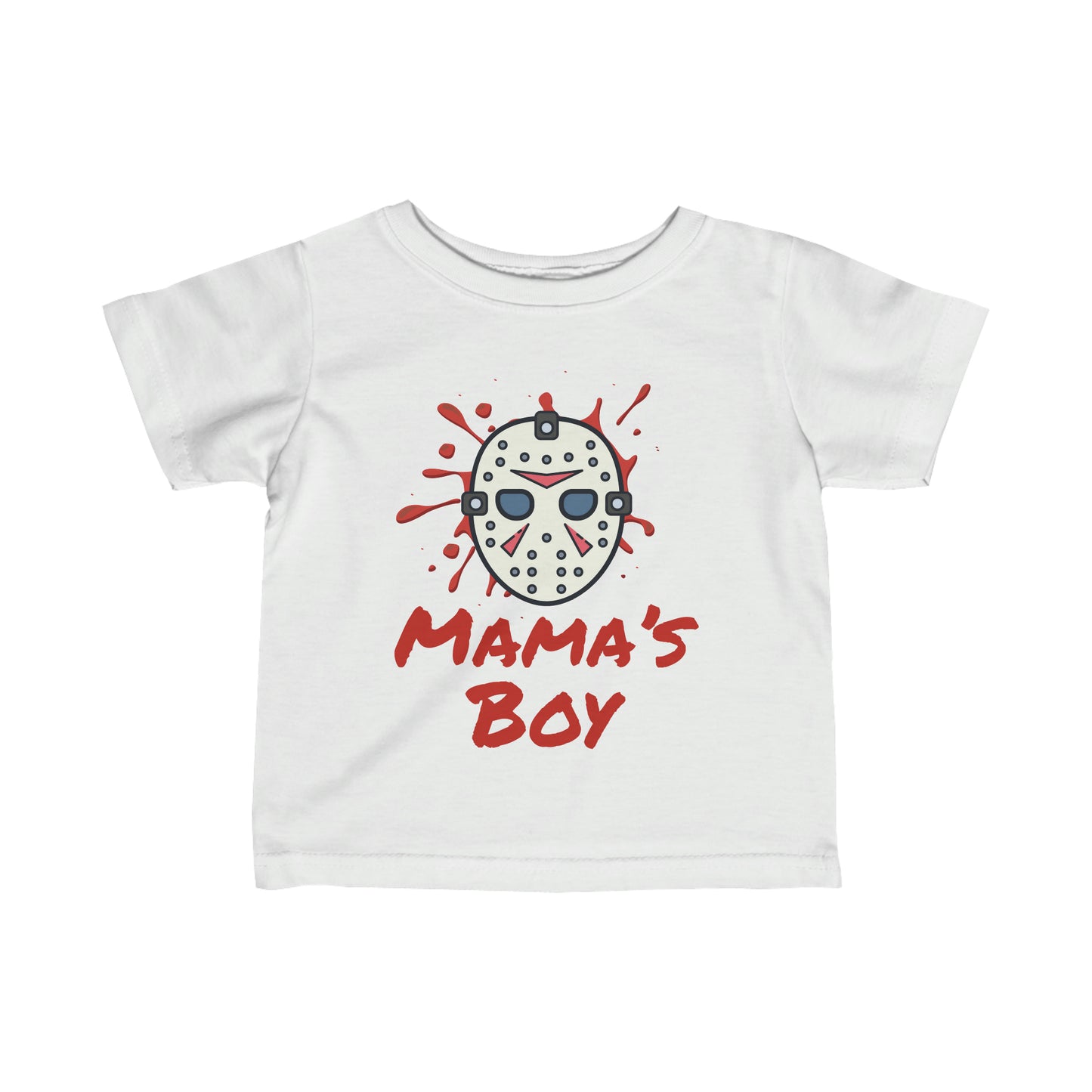 MAMA’S BOY BABY TEE SHIRT IN BLACK - BAT BABIES