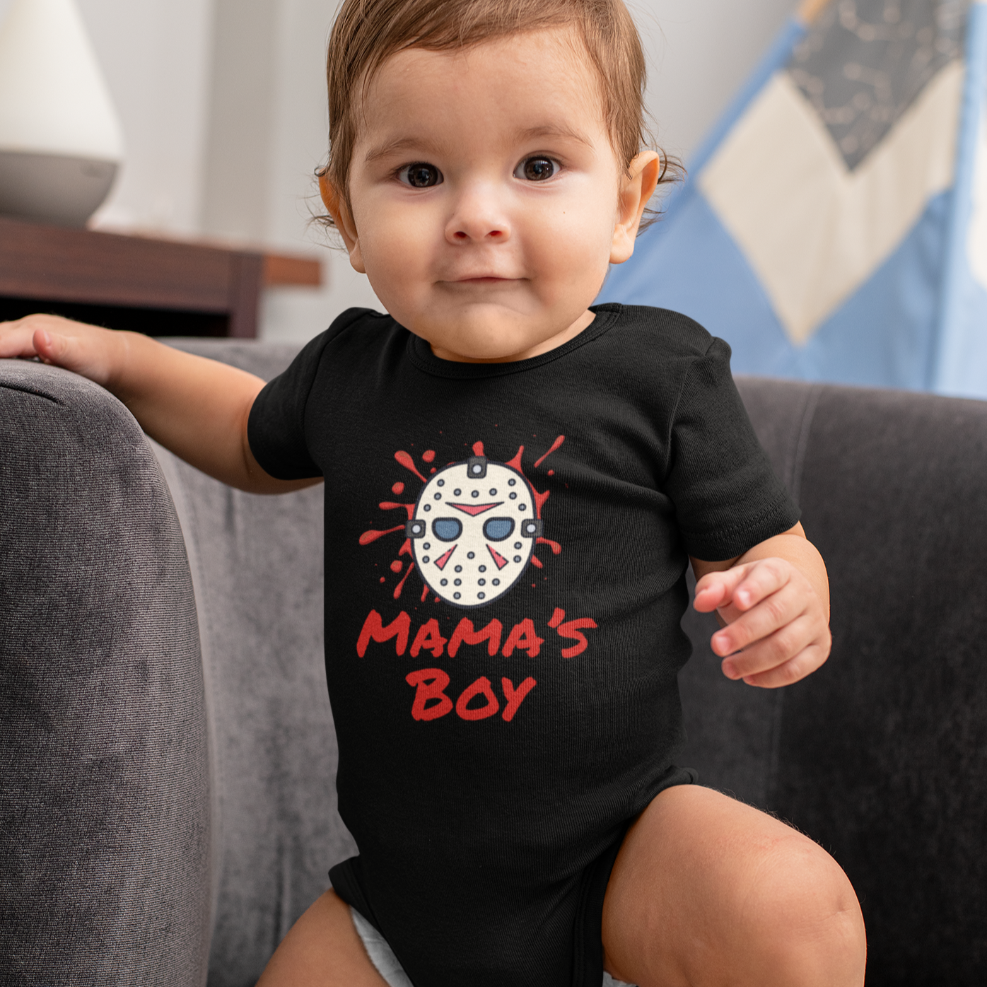 MAMAS BOY BABY BODYSUIT - BAT BABIES
