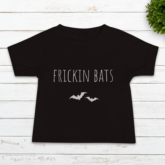 FRICKIN BATS BABY TEE SHIRT IN BLACK - BAT BABIES