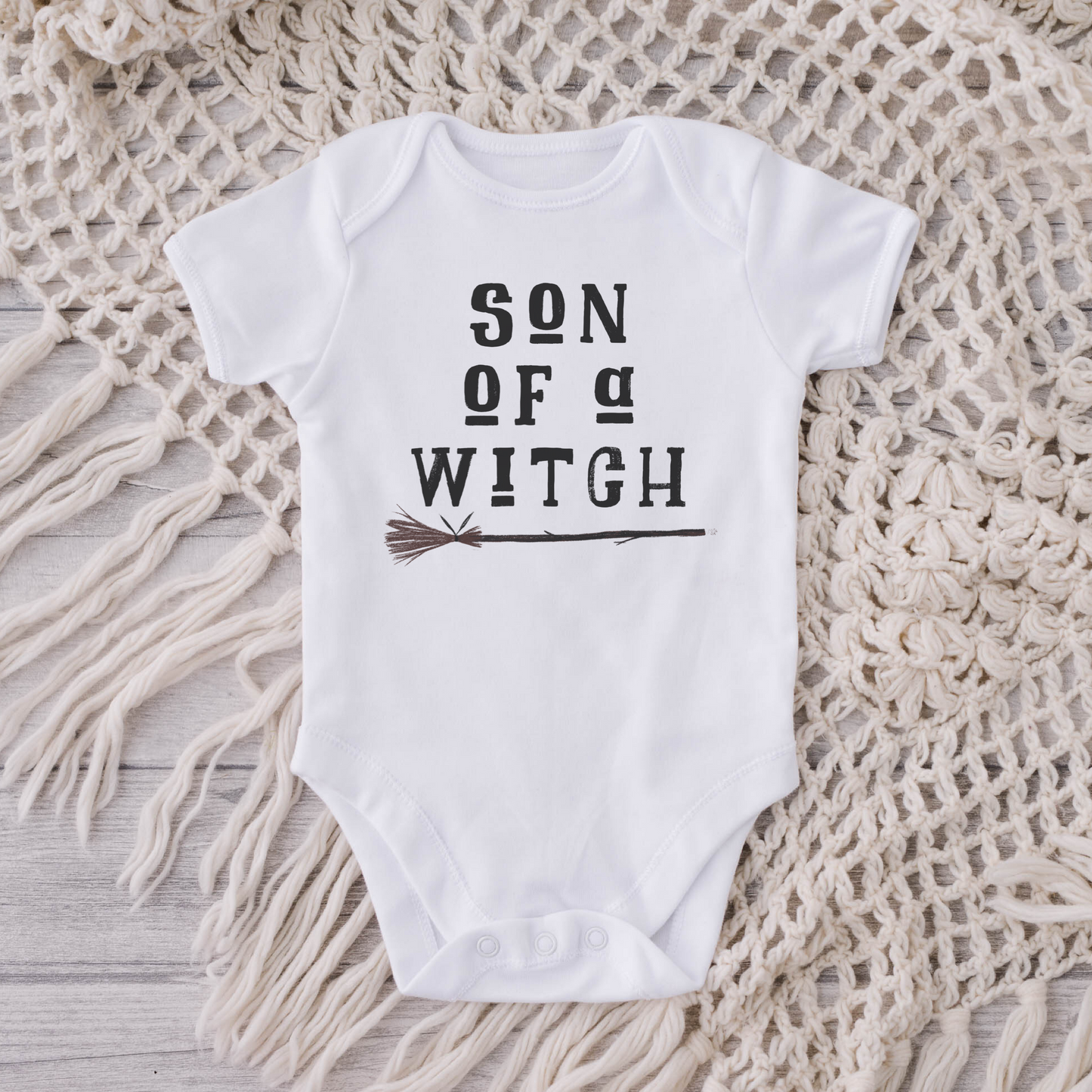 SON OF A WITCH SPOOKY BABY ONESIE® - BAT BABIES