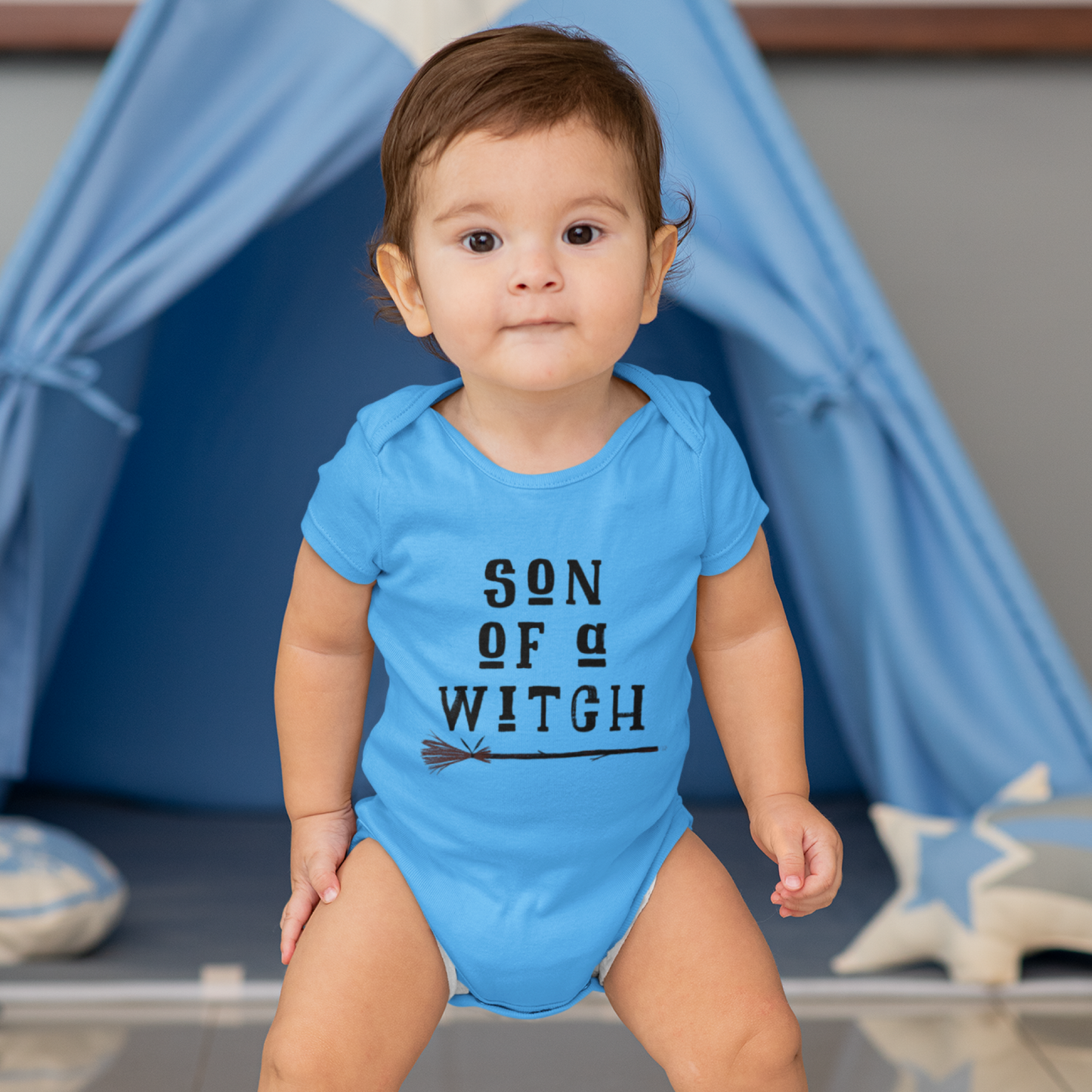SON OF A WITCH SPOOKY BABY ONESIE® - BAT BABIES