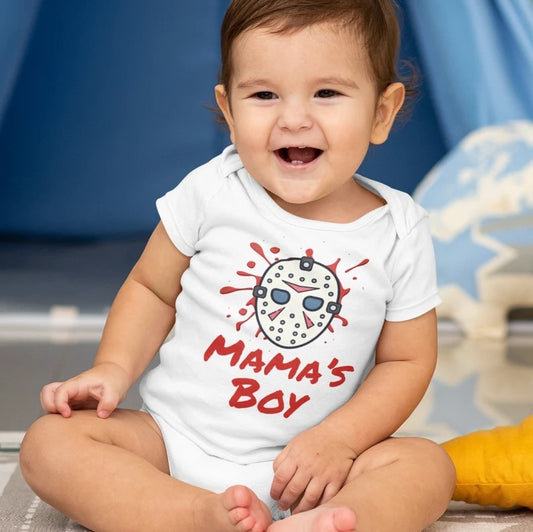 MAMA’S BOY HORROR BABY ONESIE®